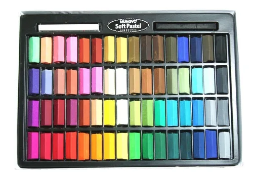 View image 2 of 6 for MUNGYO Soft Pastel 64 Color Set Square Chalk (US English Version)