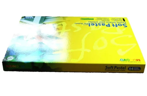 View image 4 of 6 for MUNGYO Soft Pastel 64 Color Set Square Chalk (US English Version)