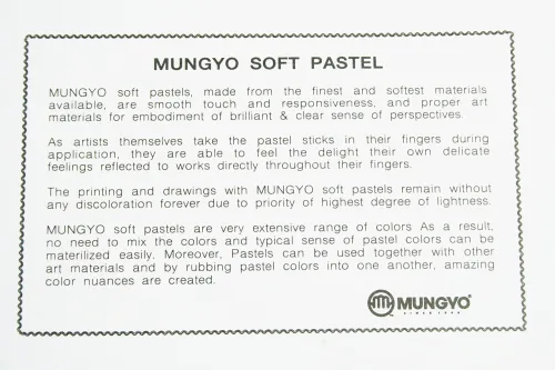 View image 6 of 6 for MUNGYO Soft Pastel 64 Color Set Square Chalk (US English Version)