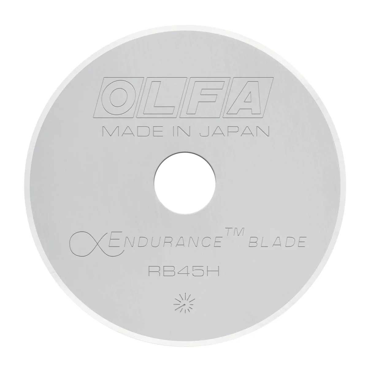 OLFA 45mm Endurance Rotary Blade (RB45H-1) - Tungsten Steel, 2x Blade Life
