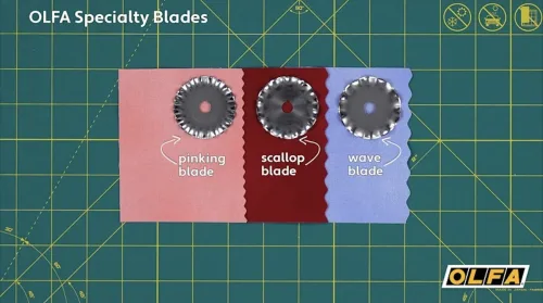 View image 5 of 5 for Olfa Rotary Blade Refill 45mm Pinking PIB45-1 (2-Pack)