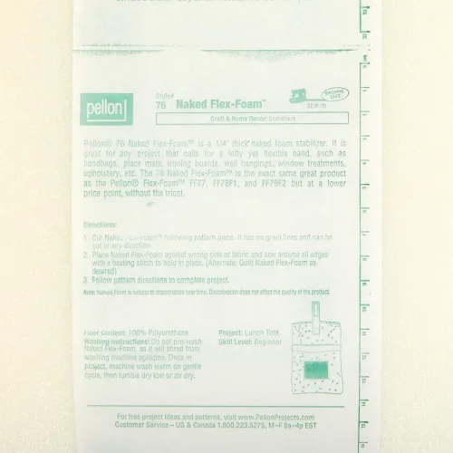 View image 2 of 3 for Pellon 76 Flex-Foam Naked Foam Stabilizer 20in x 10 yd Bolt