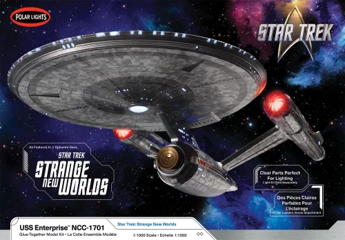 View image 5 of 5 for Polar Lights Star Trek Strange New Worlds U.S.S. Enterprise 1:1000 Scale Model Kit