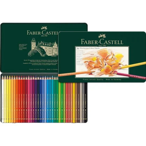 Polychromos 36 Pencil Metal Tin Set by Faber-Castell