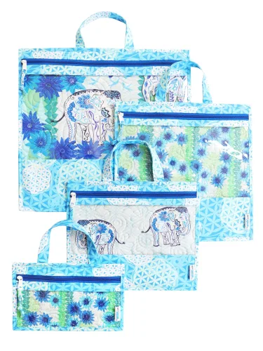 View image 4 of 6 for Project Bags 2.0 Sewing Pattern by ByAnnie – Zippered Project Organizer Bags with Vinyl Window, Quilted Base & Handles for Sewing, Craft & Travel Storage (Multiple Sizes)