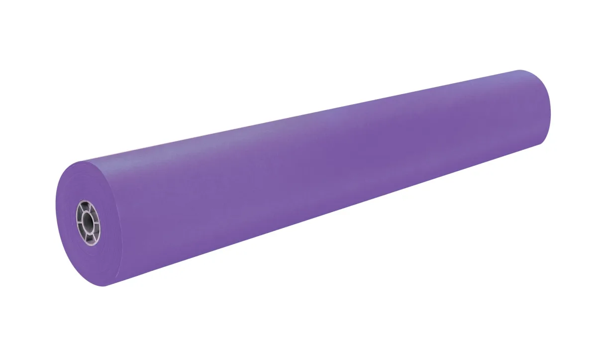 Rainbow Colored Kraft Duo-Finish Paper, Purple, 36" x 1,000', 1 Roll by Pacon