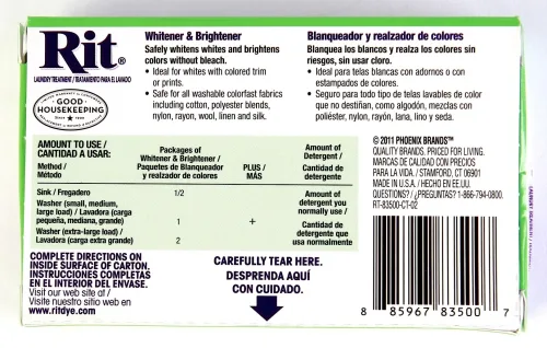 View image 3 of 3 for Rit Dye Laundry Treatment Whitener and Brightener Powder, 1 oz, 3-Pack