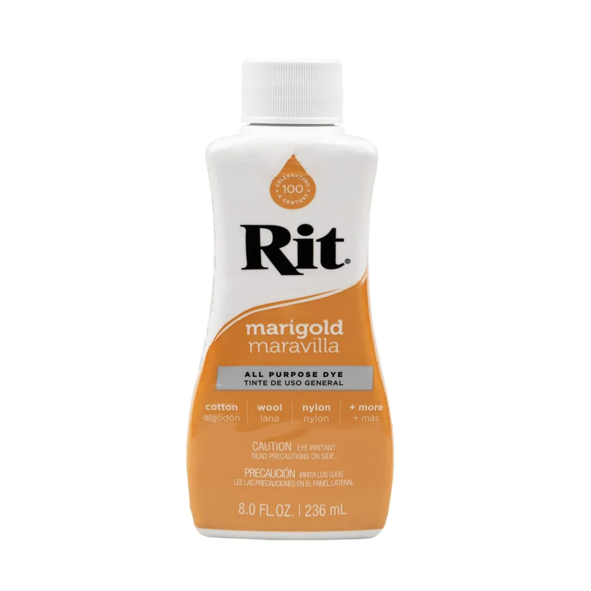Rit Dye Liquid – Wide Selection of Colors – 8 Oz. (Marigold) by Craft County