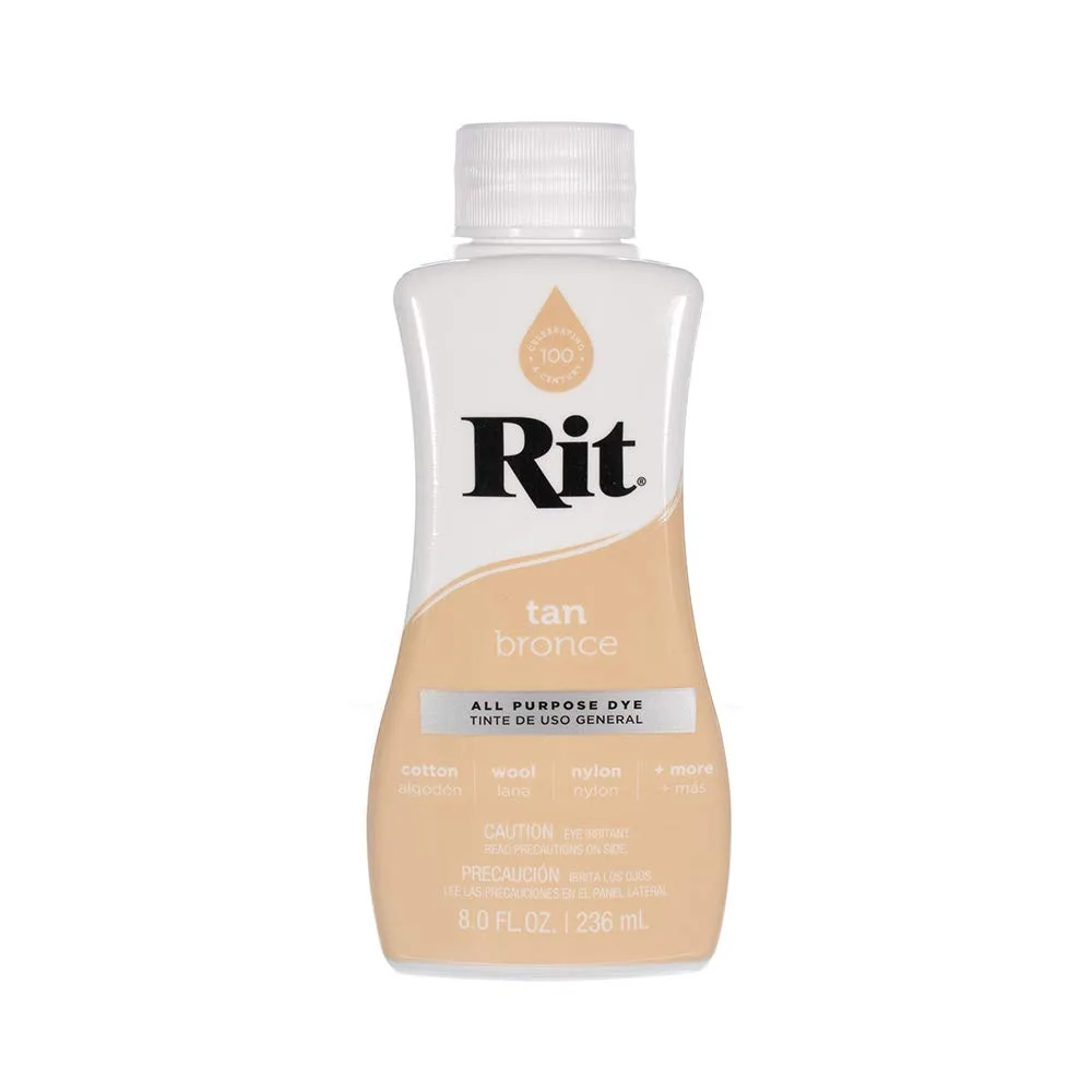 Rit Dye Liquid – Wide Selection of Colors – 8 Oz. (Tan) by Craft County