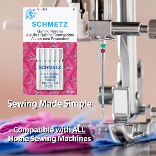 View image 2 of 7 for SCHMETZ Quilting Needles - Size 75/11, 5-Needle Cards, Pack of 5