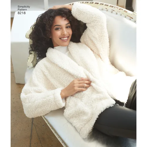 View image 4 of 6 for Simplicity 8218 Easy-to-Sew Women's Lined Coat & Vest Sewing Pattern, Sizes XS-XL