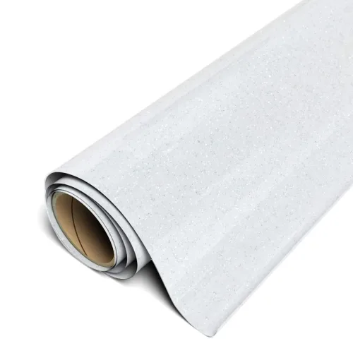 Siser Glitter HTV 11.8"x10ft Roll - Iron on Heat Transfer Vinyl (White)