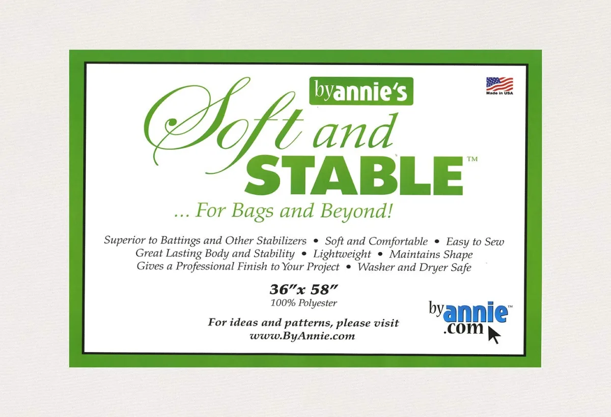 Soft and Stable White 100% Polyester Stabilizer 36in x 58in by Annie