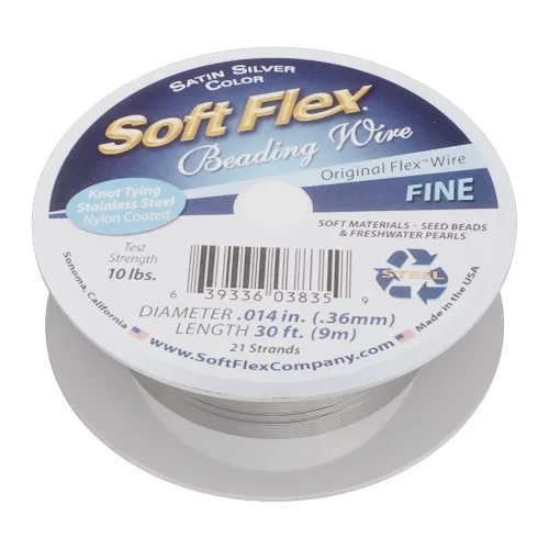 Soft Flex 21 Strand Beading Wire Fine 0.14 Diameter 30ft Design Wire
