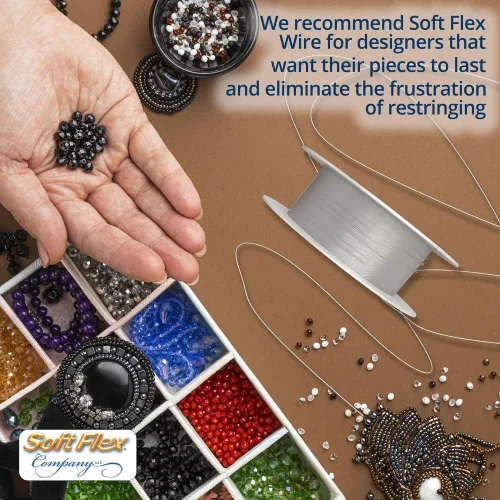 View image 5 of 8 for Soft Flex 21 Strand Beading Wire Fine 0.14 Diameter 30ft Design Wire