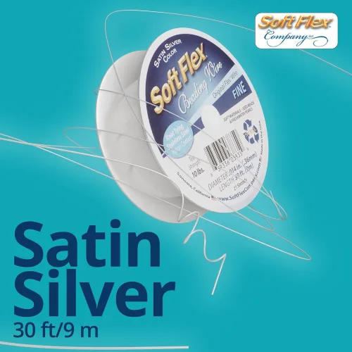 View image 7 of 8 for Soft Flex 21 Strand Beading Wire Fine 0.14 Diameter 30ft Design Wire