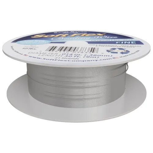 View image 8 of 8 for Soft Flex 21 Strand Beading Wire Fine 0.14 Diameter 30ft Design Wire