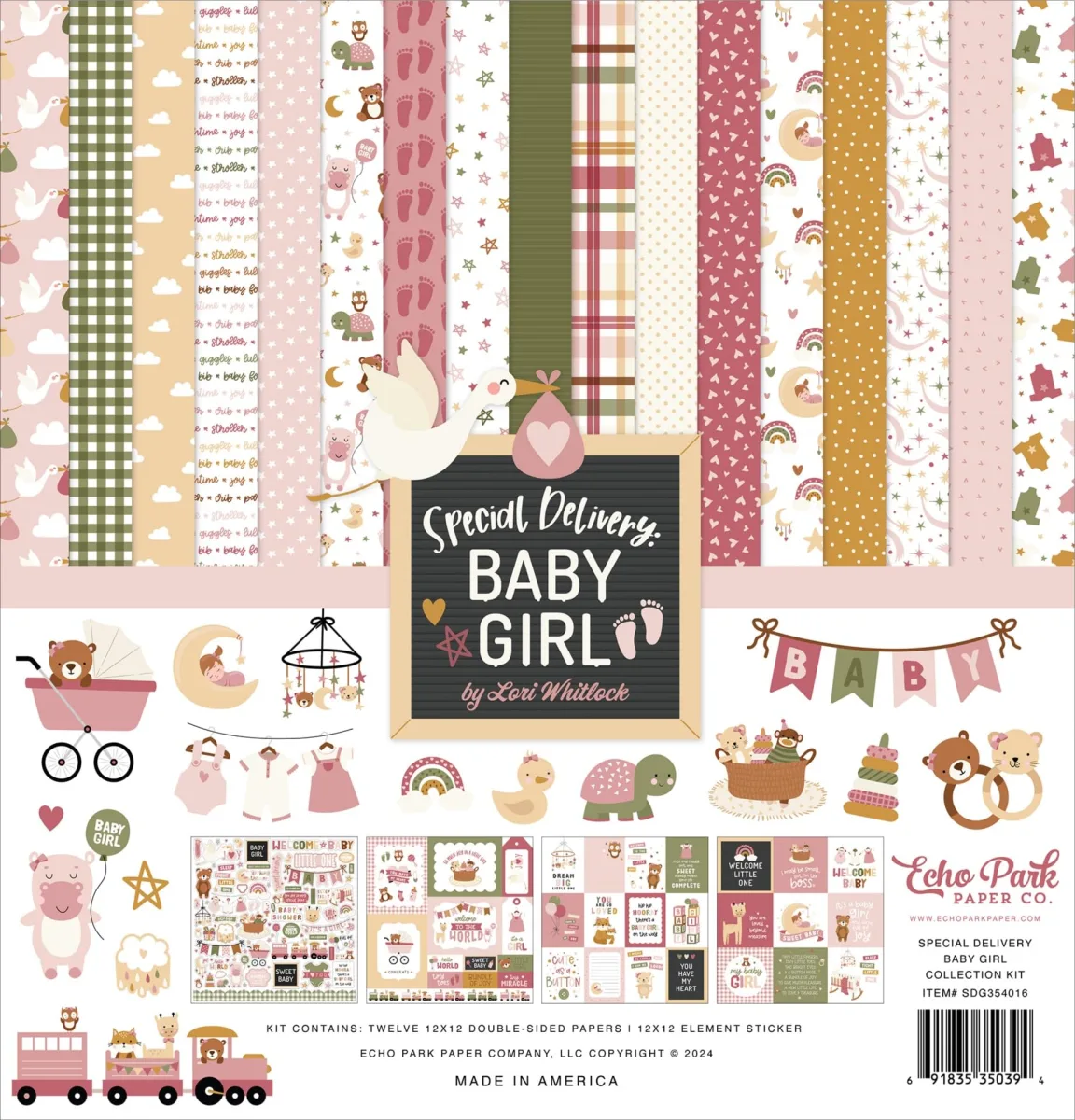 Special Delivery Baby Girl Collection Kit by Echo Park Paper