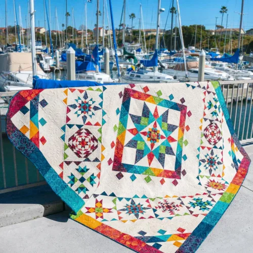 View image 5 of 8 for Studio 180 Design | Deb Tucker’s | Tucker Trimmer™I Quilting Ruler – Precise Trim Tool for Half & Quarter Square Triangles | 11 Unit Sizes, Step-by-Step Instructions & Bonus Block
