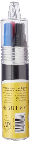 View image 2 of 4 for Sulky Iron-On Transfer Pens 4/Pkg-Black, Blue, Brown & Red