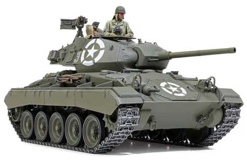 Tamiya 35391 1/35 Military Miniature Series No. 391 American Light Tank M24 Charfy European Front Plastic Model