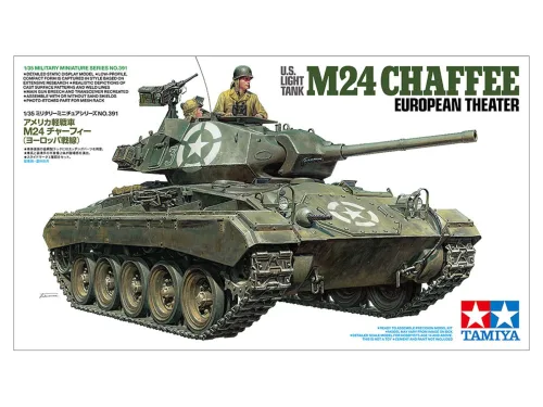 View image 2 of 9 for Tamiya 35391 1/35 Military Miniature Series No. 391 American Light Tank M24 Charfy European Front Plastic Model