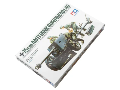 View image 2 of 7 for Tamiya Models German 75mm Pak 40/L46 ATG Model Kit