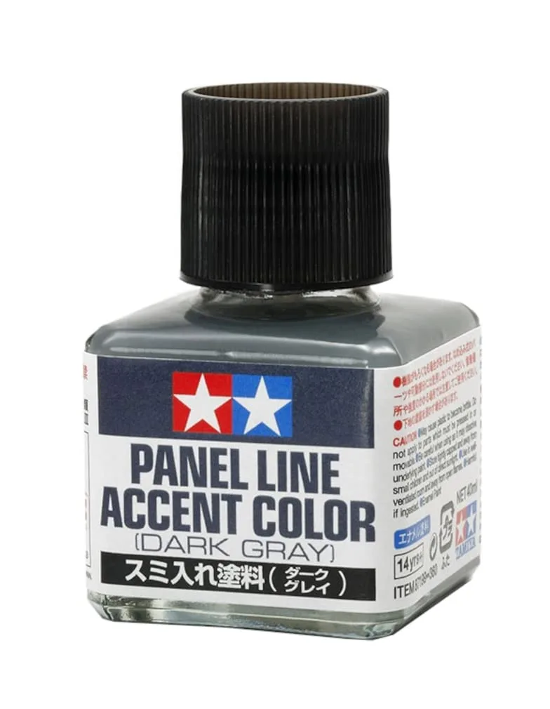 TAMIYA Panel Line Accent Color Dark Gray TAM87199 Plastics Paint Enamels