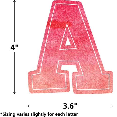 View image 7 of 8 for Teacher Created Resources Watercolor Bold Block 4'' Letters Combo Pack