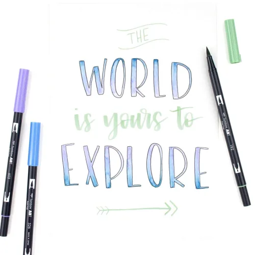 View image 6 of 7 for Tombow ABT Dual Brush Pen set of 10, LANDSCAPE