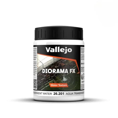 Vallejo - Diorama FX Water Textures | Transparent Water 200 ml (6.76 fl.oz.)