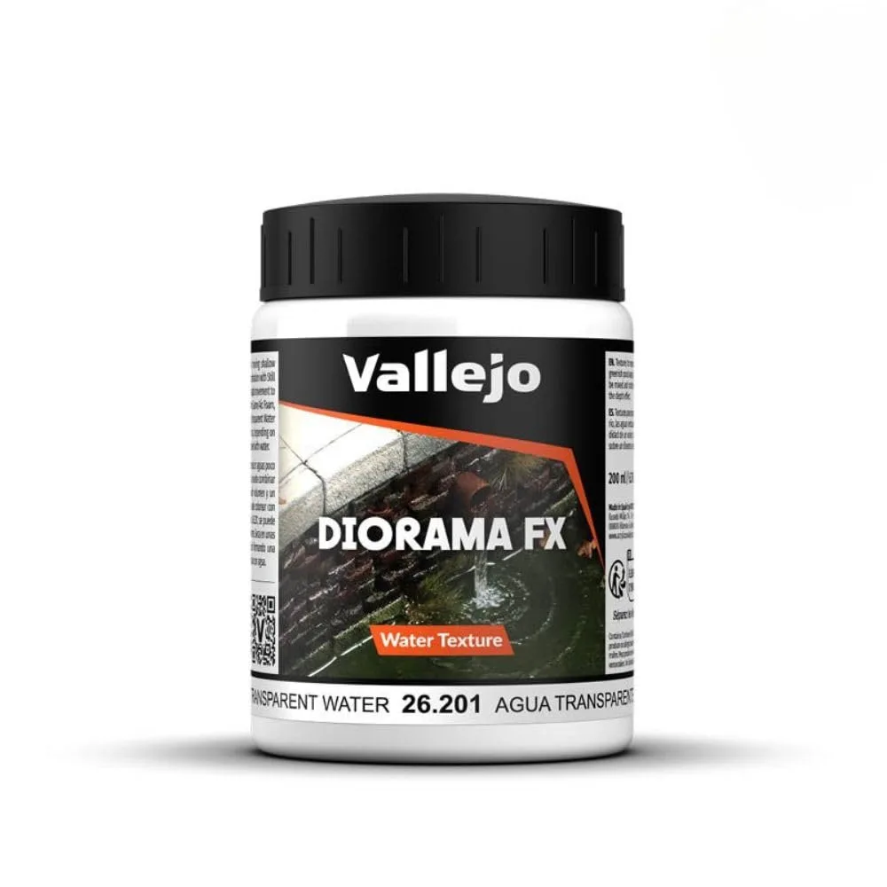 Vallejo - Diorama FX Water Textures | Transparent Water 200 ml (6.76 fl.oz.)