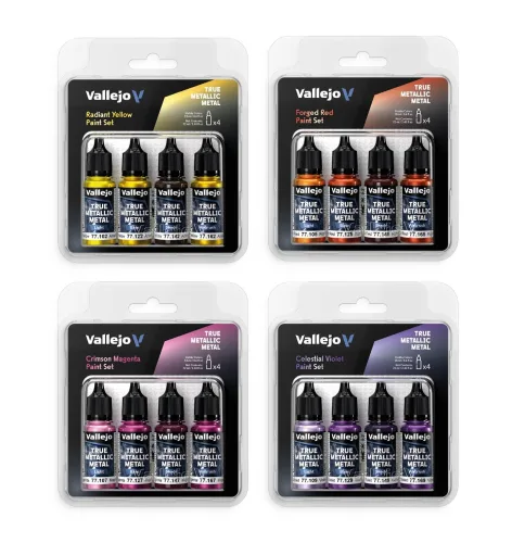 View image 6 of 9 for Vallejo - Dusken Green Set, True Metallic Metal, 4 Bottles x 0.6 fl.oz.