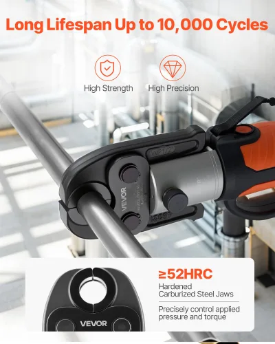 View image 3 of 9 for VEVOR 7PCS VMP Pressing Kit with 3 Press Jaws, 3 Press Rings & 1 Actuator