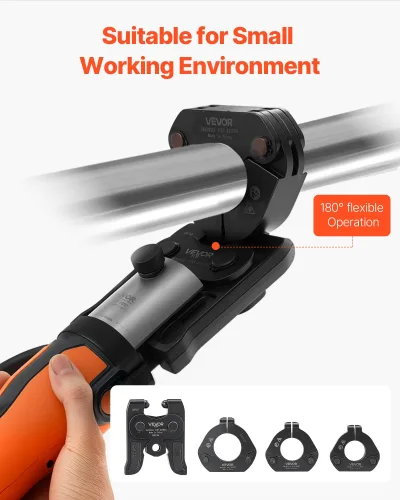 View image 4 of 9 for VEVOR 7PCS VMP Pressing Kit with 3 Press Jaws, 3 Press Rings & 1 Actuator