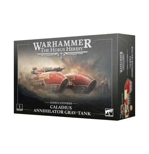 Warhammer The Horus Heresy Legio Custodes Caladius Annihilator Grav-Tank, Plastic Miniature with Arachnus Blaze Carronade by Games Workshop