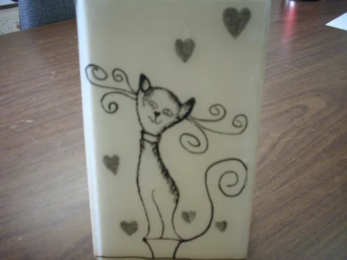 View image 6 of 8 for White GLASSLINE FUSING Paint Pen 2 oz Bottle
